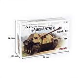 Meng TS-039 1/35 Ölçel Alman Sd.Kfz.173 Jagdpanther G1 Anti Tankı, Plastik Model Kiti