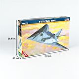 Mistercraft E005 1/72 F-117A (Night Hawk) Savaş Uçağı Plastik Model Kiti
