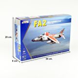 Kinetic K48041 1/48 Sea Harrier FA2 Savaş Uçağı, Plastik Model Kiti