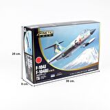 Kinetic K48092 1/48 F-104J, F104DJ Starfighter J.A.S.D.F. (2 in 1) Savaş Uçağı, Plastik Model Kiti