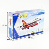 Kinetic K48069A 1/48 F-16C Türk (143 Filo 20.yıl özel şema)  Savaş Uçağı, Plastik Model Kiti