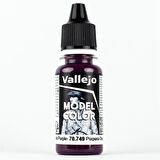 Vallejo 70749 17 ml. (049) Dark Purple, Model Color Serisi Model Boyası