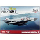 SWS 48-12 1/48 Ölçek, F-4EJ Kai Phantom II Savaş Uçağı, Plastik Model Kiti