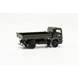 Herpa 746946-002 1/87 Ölçek, Mercedes-Benz Axor Üç yönlü Damperli Askeri Kamyon (Alman Ordusu), Sergilemeye Hazır Model Araç