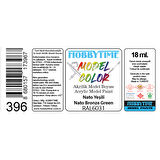 Hobbytime 396 18 ml. RAL6031, Nato Yeşili (Nato Bronze Green), Akrilik Model Boyası