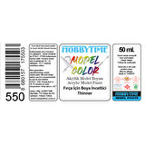 Hobbytime 550 50 ml. Fırça için Boya İnceltici (Thinner)