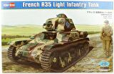 HobbyBoss 83806 1/35 Fransız R-35 Hafif Piyade Tankı Demonte Plastik Maketi