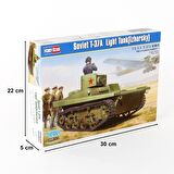 HobbyBoss 83821 1/35 Sovyet T-37A Hafif Tankı (Izhorsky) Demonte Plastik Maketi