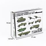 AFV Club SE73516 1/350 US WW2 Çıkartma Gemisi Araç Seti Demonte Plastik Maketi