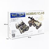 AFV Club AF35S99 1/35 IDF M38A1/CJ5 (2 models set) Tank Savarlı Jeep Demonte Plastik Maketi