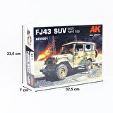 35001 1/35 Ölçek FJ43 Harttop SUV, Askeri Araç Plastik Model Kiti