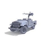 35002 1/35 Ölçek FJ43 Pick-up (DShK Uçaksavarlı), Askeri Araç Plastik Model Kiti