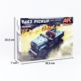 35002 1/35 Ölçek FJ43 Pick-up (DShK Uçaksavarlı), Askeri Araç Plastik Model Kiti