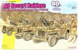 Dragon 6931 1/35 Cip (3 adet), SAS Çöl Komandoları (3 adet) ve Komutanları Plastik Model Kit Seti