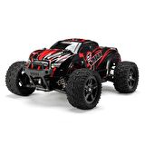 Remo 1631 1/16 Ölçek, 4WD Off Road Monster Truck (SMax) Kırmızı Kaportalı, Fırçalı Motorlu, 7.4V 1500Mah Li-Po Pilli, RC Model