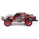 Remo 8021 1/8 Ölçek, 4WD Off Road Short Course (9 EMU) Kırmızı Kaportalı, Fırçalı Motorlu, 7.4V 3300Mah Li-Po Pilli, RC Model A