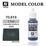 Vallejo 70816 17 ml. (105) Luftwaffe Uniform WWII, Model Color Serisi Model Boyası