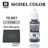 Vallejo 70867 17 ml. (164) Dark Bluegrey-Matt, Model Color Serisi Model Boyası