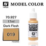 Vallejo 70927 17 ml. (19) Dark Flesh-Matt, Model Color Serisi Model Boyası