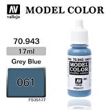 Vallejo 70943 17 ml. (61) Grey Blue-Matt, Model Color Serisi Model Boyası