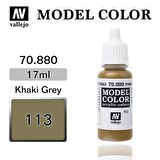 Vallejo 70880 17 ml. (113) Khaki Grey-Matt, Model Color Serisi Model Boyası