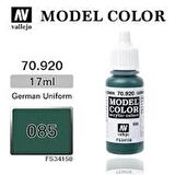 Vallejo 70920 17 ml. (85) German Uniform-Matt, Model Color Serisi Model Boyası
