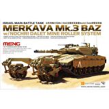 Meng TS-005 1/35 Ölçek Israil Merkava Mk.3 BAZ, Nochri Dalet Mayın Temizleme Aparatlı, Ana Muharebe Tankı, Plastik Model Kiti