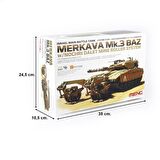 Meng TS-005 1/35 Ölçek Israil Merkava Mk.3 BAZ, Nochri Dalet Mayın Temizleme Aparatlı, Ana Muharebe Tankı, Plastik Model Kiti