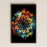 UV Baskılı Mandala Tablo - Renk Patlaması