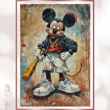 Hood Mickey - Sokak Tarzı Çizgi Karakter Poster