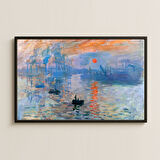 Monet Gün Doğumu İzlenim UV Baskı Tablo