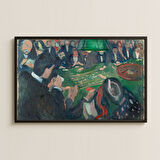Edvard Munch Rulet Masasında UV Baskı Tablo