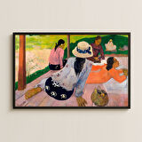 Gauguin - Tahiti'de Günlük Yaşam Temalı UV Tablo