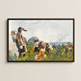 Doğa Gözlemi Temalı UV Baskılı Çocuklar Tablosu