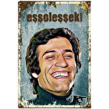Kemal Sunal Ahşap Retro Vintege Poster Eşşoğlueşşek 