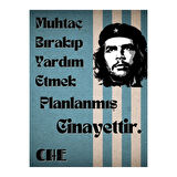 Che Guevara Sözlü Dekoratif Ahşap Tablo