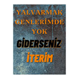 Yalvarmak Genlerimde Yok Esprili Dekoratif Ahşap Tablo