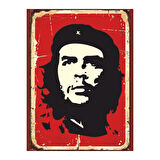 Che Guevara Retro Ahşap Poster Tablo | Devrim Temalı Vintage Duvar Dekoru