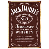 Jack Daniel's Tennessee Whiskey Temalı Ahşap Retro Poster Tablo