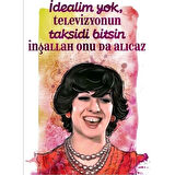 Ayşen Guruda İdealim Yok Ahşap Retro Vintage Poster 