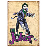 The Joker Çizgi Roman Temalı Ahşap Retro Poster Tablo