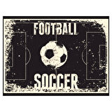 Football Soccer Temalı Retro Ahşap Poster Tablo | Vintage Futbol Dekoru