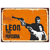 Léon The Professional Film Temalı Ahşap Retro Poster Tablo