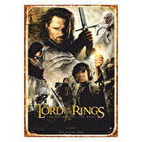 The Lord of the Rings Return of the King Temalı Ahşap Retro Poster Tablo