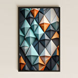 Geometrik 3D Desen Şeffaf Pleksi Tablo