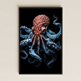 Detaylı Ahtapot Tasarımlı Şeffaf Pleksi Tablo