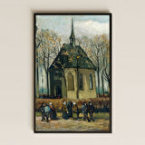 Van Gogh Nuenen'deki Kilise Pleksi Tablo