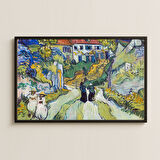 Van Gogh Merdivenli Bahçede Yürüyen Kadınlar Pleksi Tablo