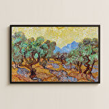 Van Gogh Zeytin Ağaçları Güneşli Pleksi Tablo