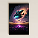 Bilimkurgu Temalı Uzay Gemisi Pleksi Tablo – Gökten Gelenler